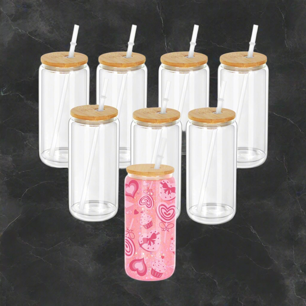 15oz Glass Snow Globe Tumbler