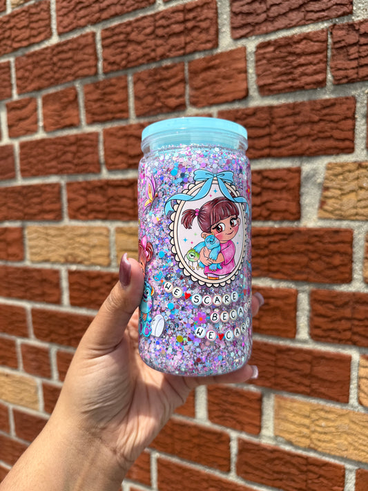 16oz Acrylic Snow Globe Cup