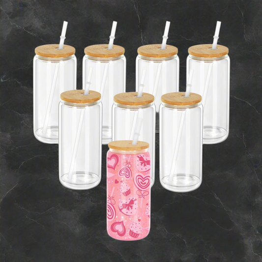 15oz Glass Snow Globe Tumbler