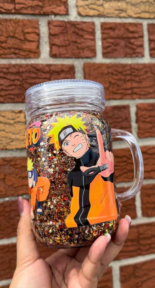 20oz Acrylic Mason Jar Mug w/Handle